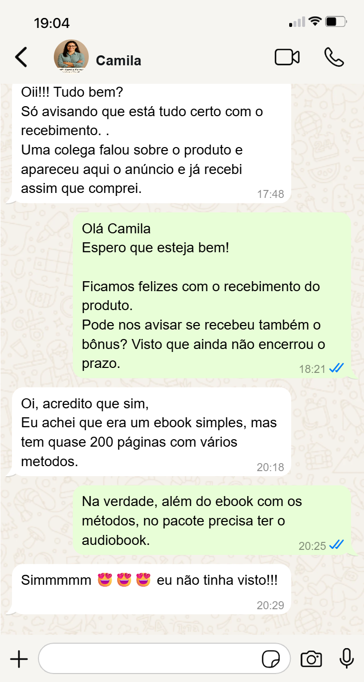 Depoimento de cliente satisfeito